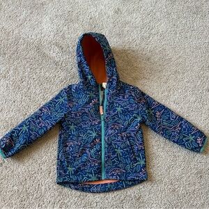 Cat & Jack Blue and Orange Dinosaur Hoodie